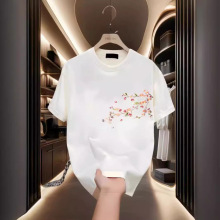 跨境直销新款T恤男高端潮牌男装夏季t恤上衣高级短袖内搭打底衫