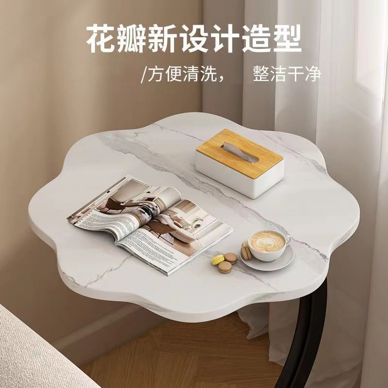 Cream viento mesilla de té mesilla de cabecera de la sala de estar sofá unos pocos modernos y modestos de doble capa mesilla de cabecera doméstica