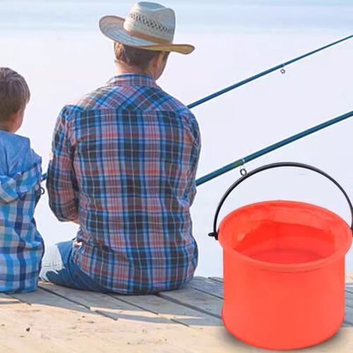 Folding water bucket art without separator plastic brush washing bucket children's painting watercolor paint bucket painting color mixing brush washing bucket