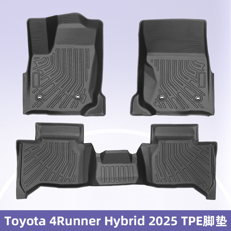 Para Toyota 4Runner Hybrid 2025 TPE Foot Pad 3D All Weather Backpack Pad