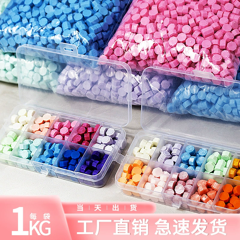 Огонь Краска Печать Полный набор в наличии огненная краска воск зерна один килограмм мешок Дешевые восьмиугольной Прозрачный Красочный Смешанный цвет оптом