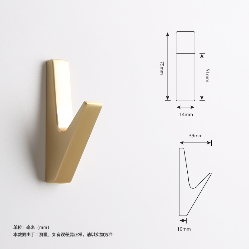 Ropa de armario gancho solo gancho de estilo europeo gancho de pasillo gancho de ropa colgante de pared gancho de pared-gancho de llave libre