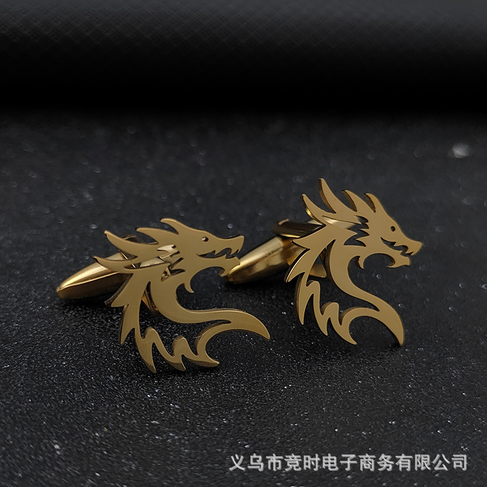 Gold-Cufflinks 1 pair
