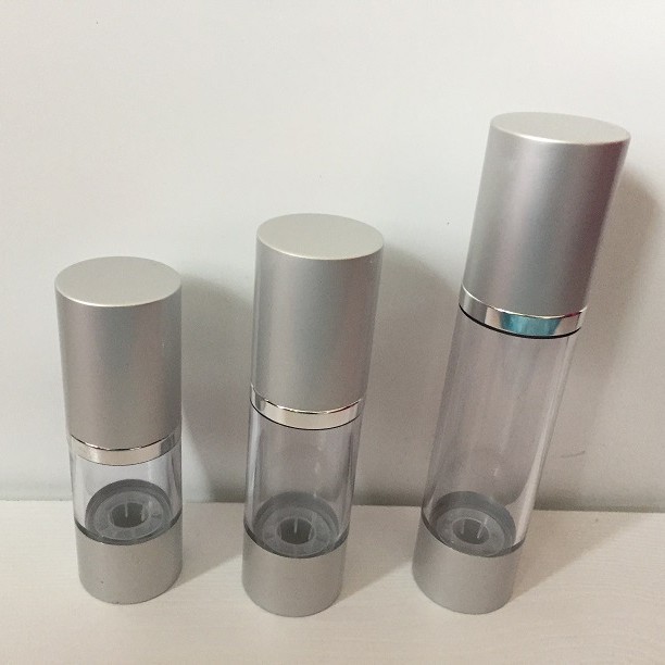 153050毫升亚银电化铝真空瓶化妆容器化妆品瓶塑料瓶化妆品瓶子
