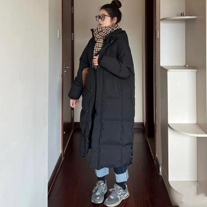 中戏羽绒棉服女中长款2025年冬季新款加厚过膝棉衣棉袄高级感外套|undefined