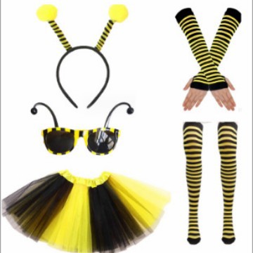 Diadema de Pascua, vestido de fiesta de abejas, accesorios de alas, ropa de abejas, accesorios para el cabello de abejas, conjunto de gafas