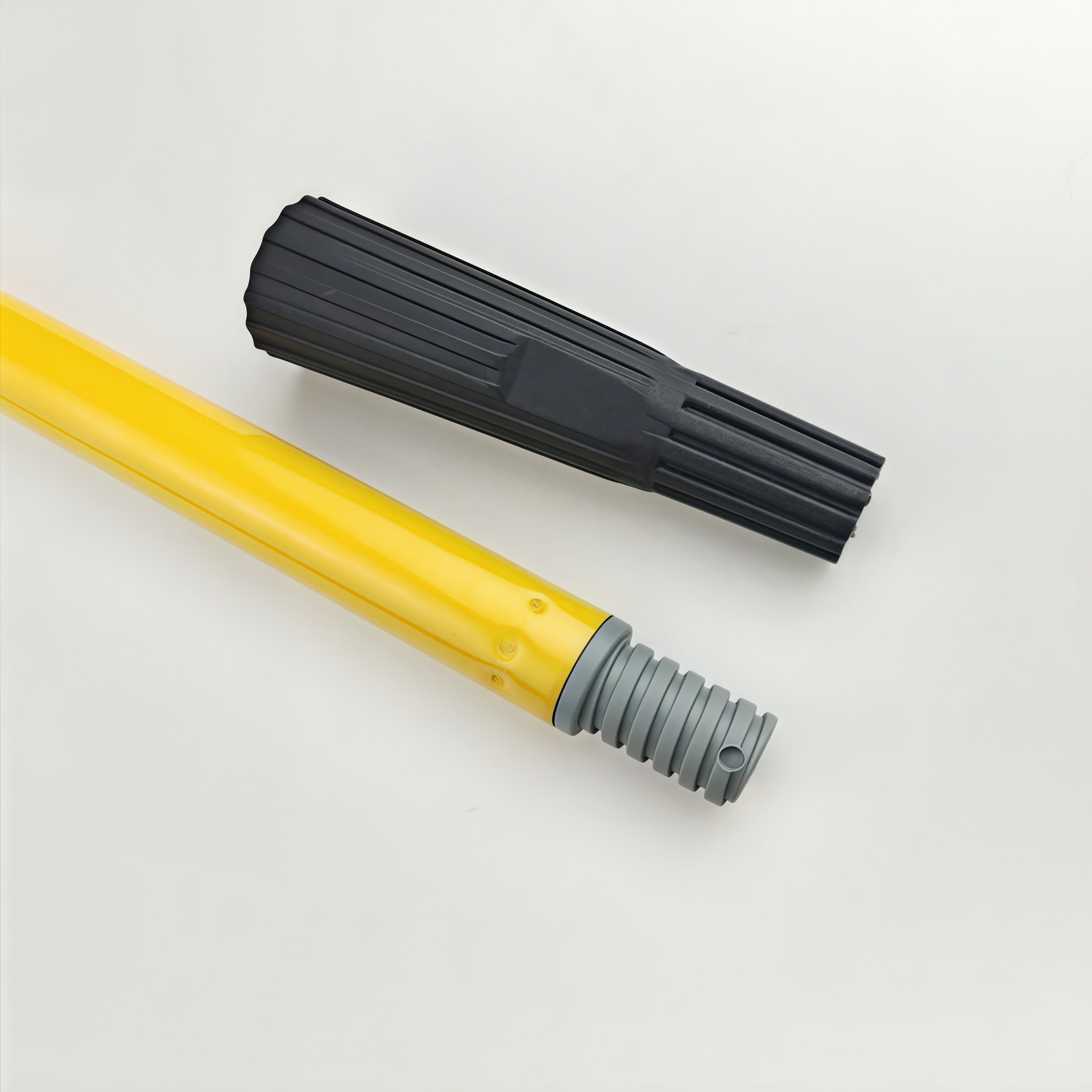 Rodillo con mango telescópico para pintar, varilla larga de aleación de aluminio y acero inoxidable, herramienta de pintura de paredes gruesa para uso doméstico.