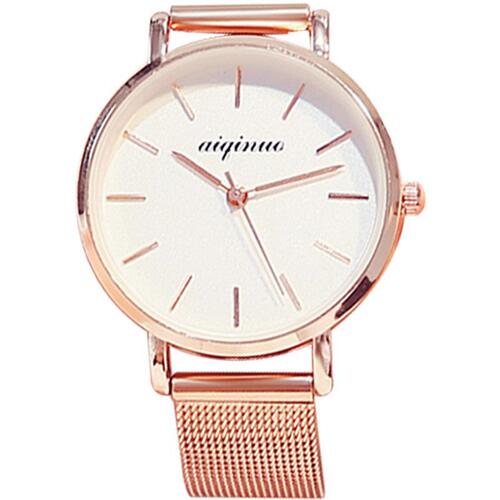 New Women's Fashion Mesh Strap Watch Student Watch Korean Style Trendy Scale High-End Simple Women's Watch Steel Strap Quartz Watch