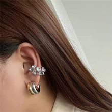 王J尔同款金银撞色耳环欧美ins小众个性时尚精致简约c圈耳钉耳饰