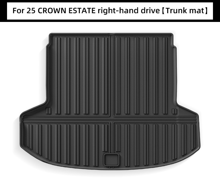 Suitable for 25 Crown Estate Crown Car Floor Mats, Fully Environmentally Friendly Tpe Floor Mats, Trunk Mats, Cross-Border