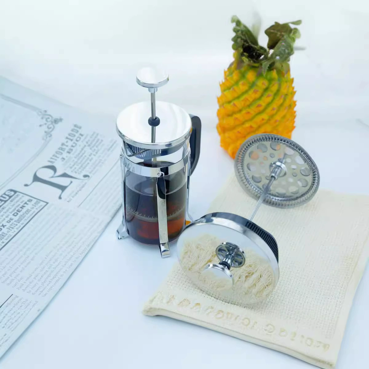 Французский котел с высоким содержанием боросиликатного стекла