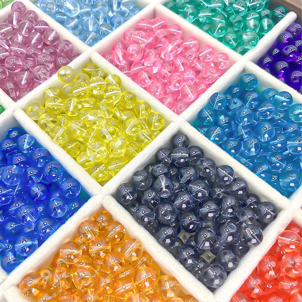 Transparent round beads