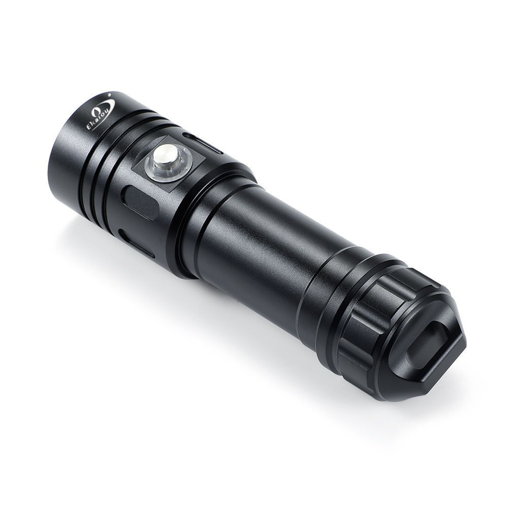 Cross-Border Aluminum Alloy Power Display L2 Strong Light Diving Flashlight Illumination Lamp Diving Fill Light Outdoor Flashlight Set