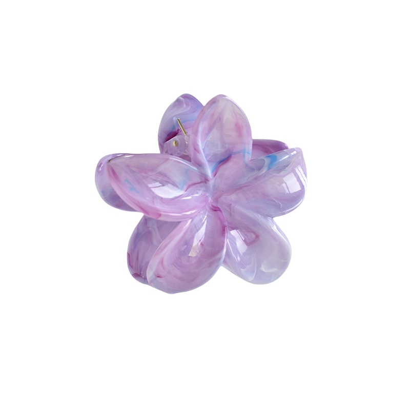 38g Weight Hair Claws Hair Accessories Type 1 Piece Quantity Casual Occasion Plastic, Resin Material Plumeria Pattern Women's Gender Simple Style Style Simple Style Women's Plumeria Plastic Resin Hair Claws 13