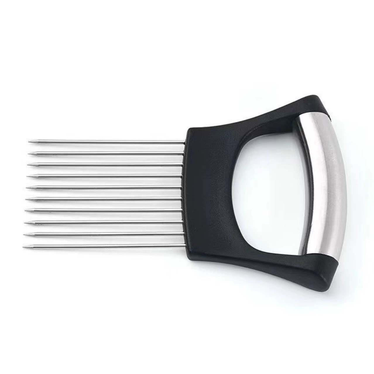 Steak Floss Meat Needle 304 Stainless Steel Clamping Meat Needle Kitchen Cutting Vegetables Tender Fixed Hand Guard