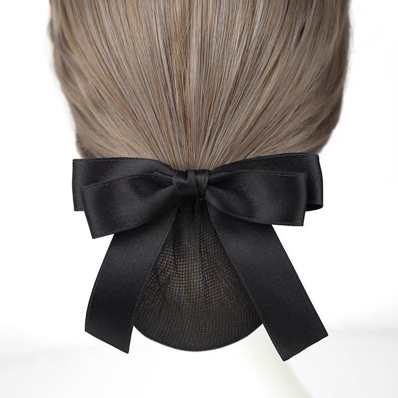 Professional Hair Net for Flight Attendants, Bowknots, Hotel, Bank, Nurse Hair Net, Office Hair Updo, Waiter Work