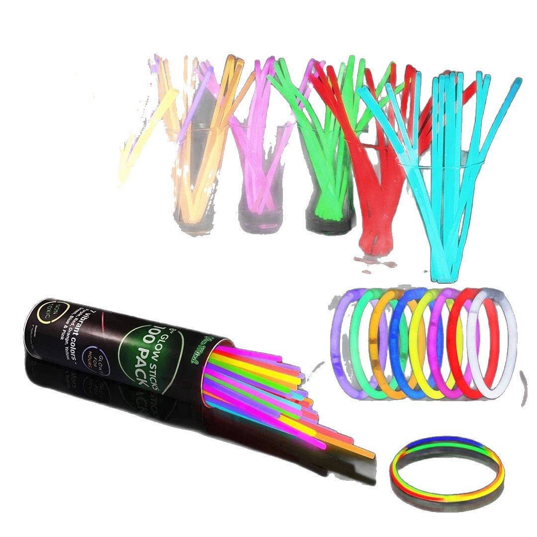 [Seguridad y protección del medio ambiente] barra fluorescente colorida para niños charlando props de baile superfuego props de modelado barra fluorescente roja en línea