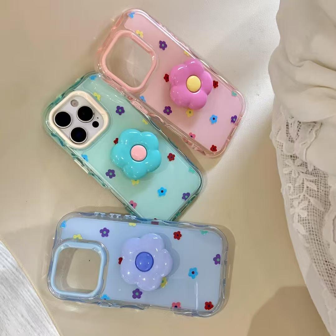 Flores de dopamina de colores para Apple 15Pro/16Pro funda para teléfono móvil 14PM verano 13 femenino 16PM pareja