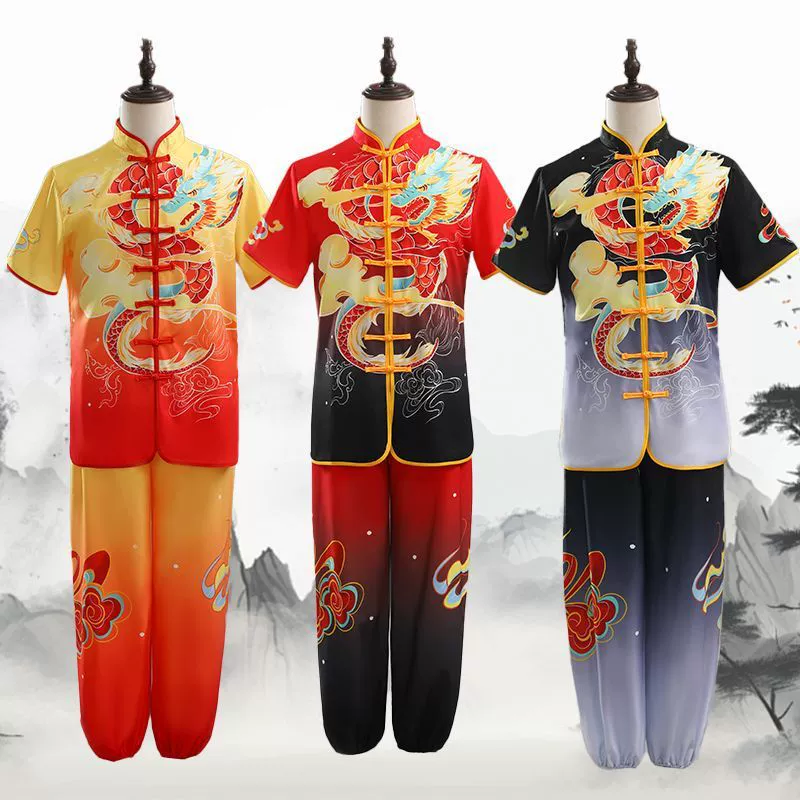 Set for training, suit for martial arts, with embroidery