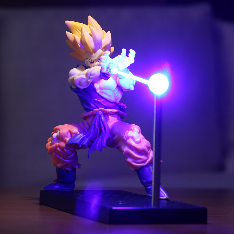Siete bolas de dragón tortuga qigong Goku onda de choque lámpara nocturna magnética rodea de la atmósfera de la lámpara nocturna