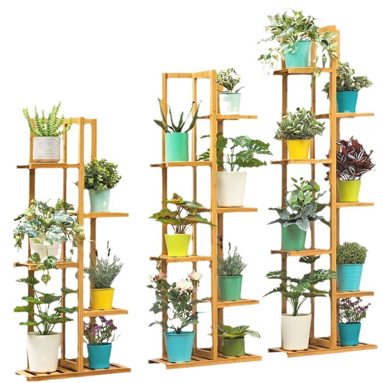Soporte de flores vertical para comercio exterior, estante de plantas en maceta de varias capas para sala de estar, soporte para macetas, soporte vertical para flores de exterior.