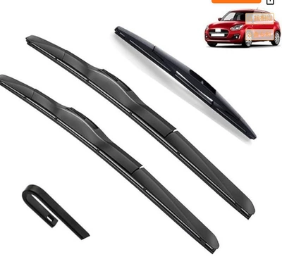 Suitable for Suzuki Swift 3rd A2L 2017-2022 wiper 20 "19" 10 "front and rear window rain (Wiper) - suzuki-swift-3rd-a2l-2017-2022-20inch-19inch-10inch