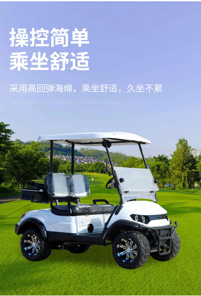 Customized 4-Seat 6-Seat Golf Cart Park Tour Shuttle Sightseeing Car Hotel Electric Golf Cart