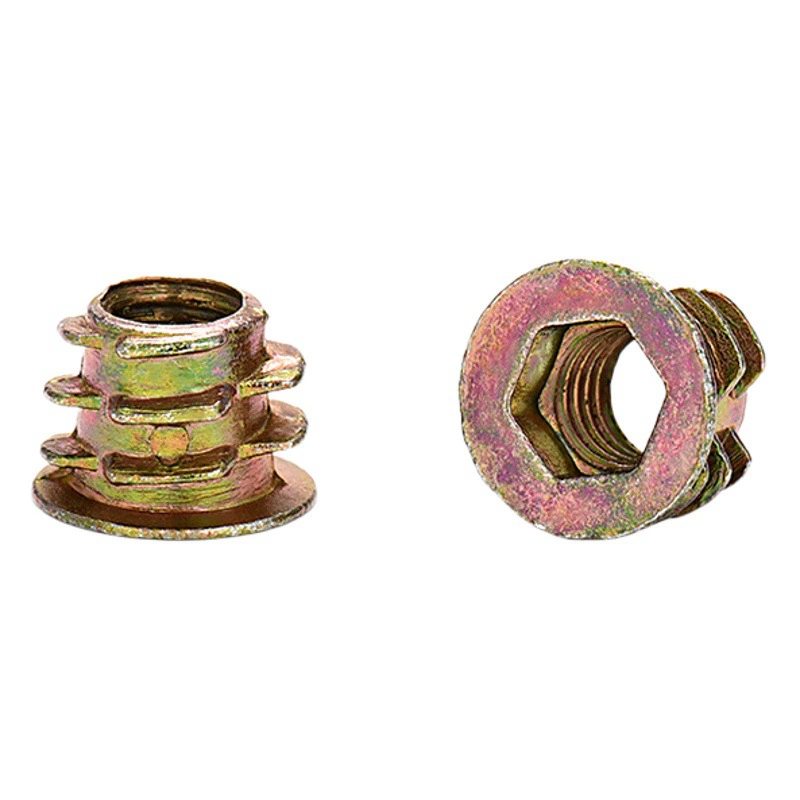 Гайка с внутренней и внешней резьбой M6 из цинкового сплава Aierli, трапециевидная, с шестигранной головкой, для мебели и шкафов