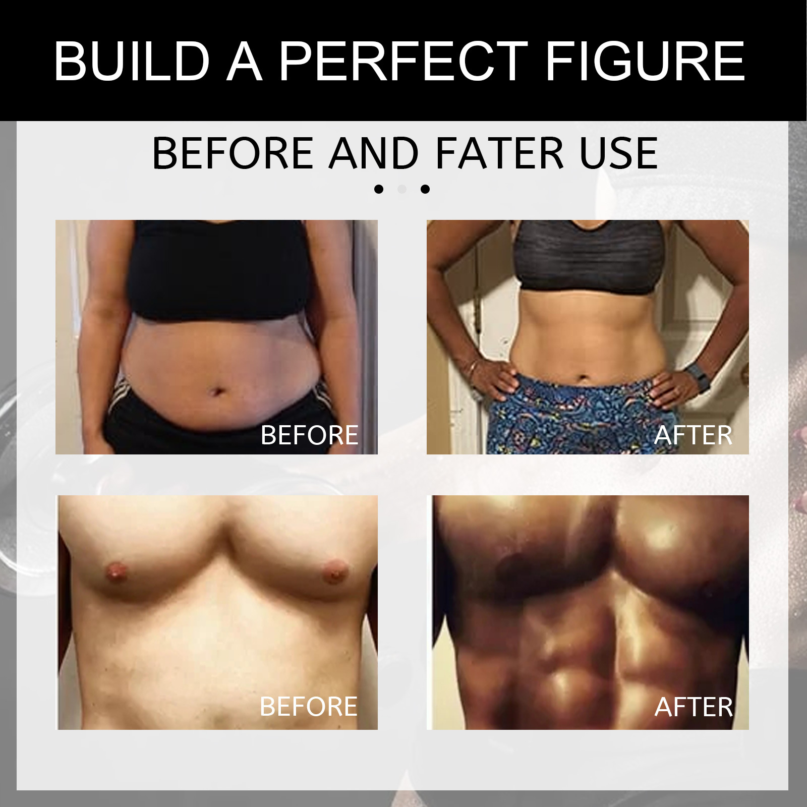 Crema reafirmante EELHOE Fitness Fortalecimiento de músculos abdominales y pectorales Moldeador_voghion.com