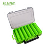 爱路亚 Fishing gear double -sided Luya accessories storage box fake bait wood shrimp bait box fishing small accessories cross -border e -commerce