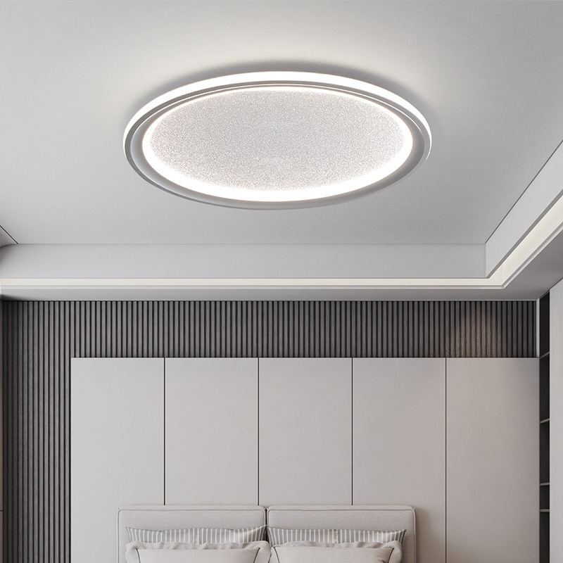 Luz de dormitorio moderna y simple lámpara de dormitorio principal ultra delgada para proteger los ojos en 2025 nueva lámpara de techo luminaria de habitación
