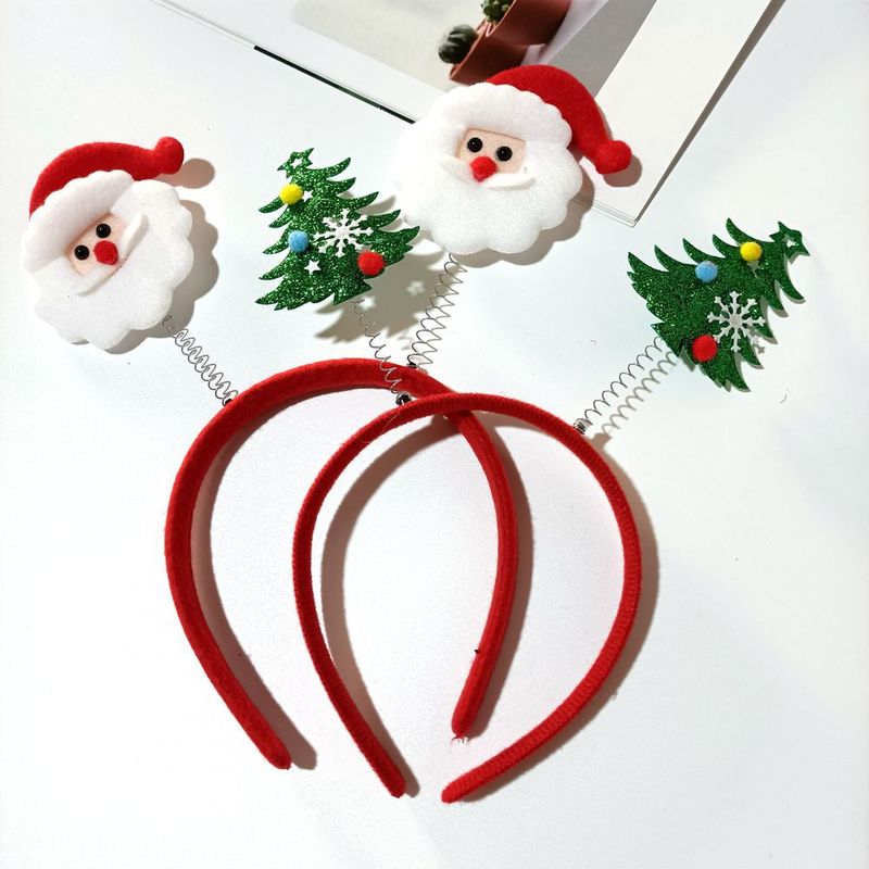 クリスマスのカチューシャ欧米の新型サンタクロースのスプリングのカチューシャの祝日のパーティーの装飾用品の髪飾り|undefined