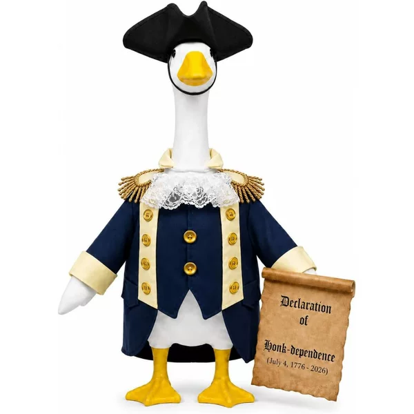 23inch Porch Goose Patriotic Costume, Independence Day Anniversary Independence Day Washington Goose Costume