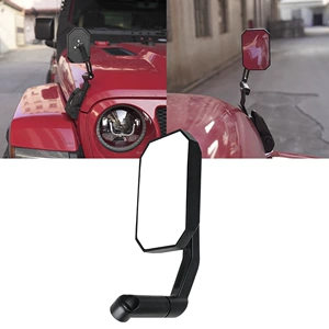 Wrangler üçün genişbucaqlı köməkçi güzgü, kor nöqtə güzgüsü, Jeep qum lövhəsi güzgüsü aksesuarları.