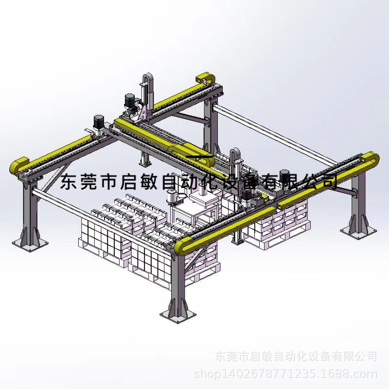 厂家非标直角坐标机器人天轨数控机床滑台模组上下料机器人