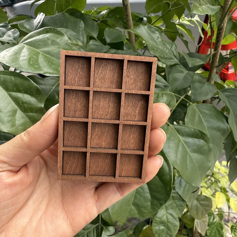 跨境 Miniature Trinket Shelf 木质微型珠宝架 矿石标本收纳摆件