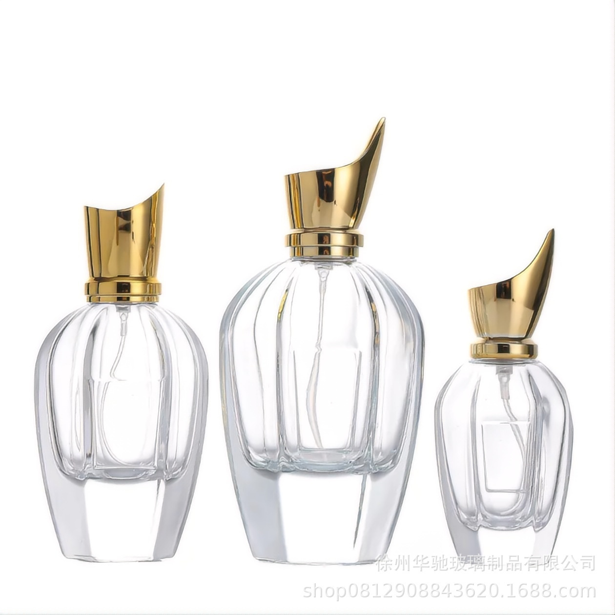 Inventario de 50ml botellas de spray de fragancia de 100ml botellas vacías de perfumes de vidrio de color para mujeres