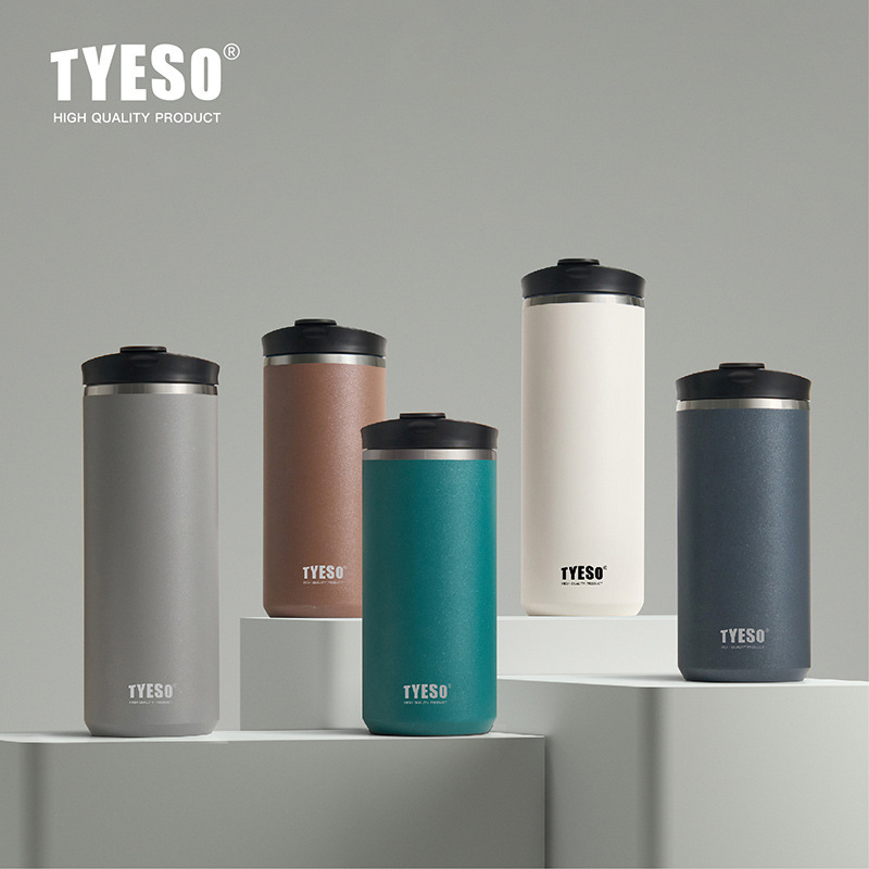 TYESO Taishuo コーヒーフレンチプレスポットポータブル屋外手淹れコーヒーカップ 304 ステンレス鋼フレンチプレス断熱カップ|undefined