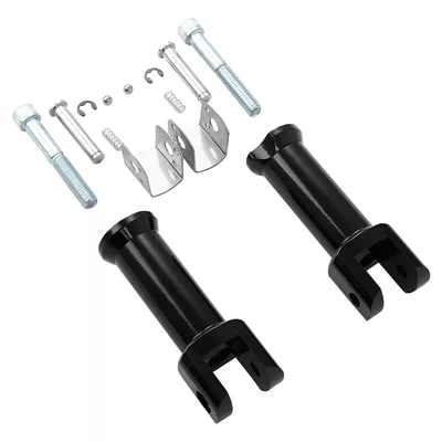 Harley Soft Tail 18-year-old Rear Street Bull Breaker Command Lowei S Heeder Fatty Passenger Rear Pedal Bracket (Motorcycle pedals) - black-pair