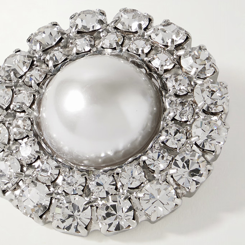 Aliexpress broche redondo delicado temperamento flor de diamante accesorios de boda broche mujer