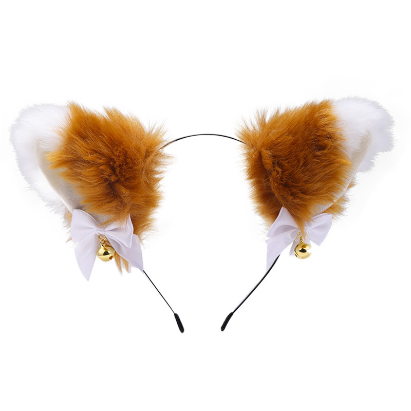Amazon transfronteriza orejas de gato campana diadema Cos gato Niña Accesorios para el cabello accesorios de Navidad de Halloween tocado Accesorios