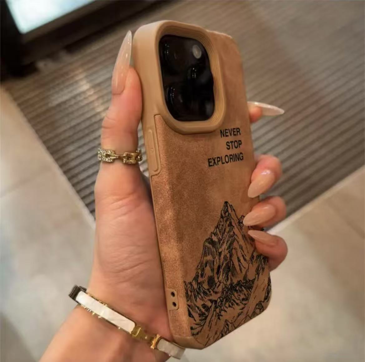 Nuevo estilo transfronterizo de piel de cordero para funda para teléfono móvil iphone16 Europa y América Apple 15promax/14/13pro/12