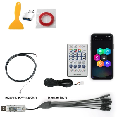 Other lights color modified LED acrylic atmosphere - drag-6110cm-1-75cm-4-35cm-1