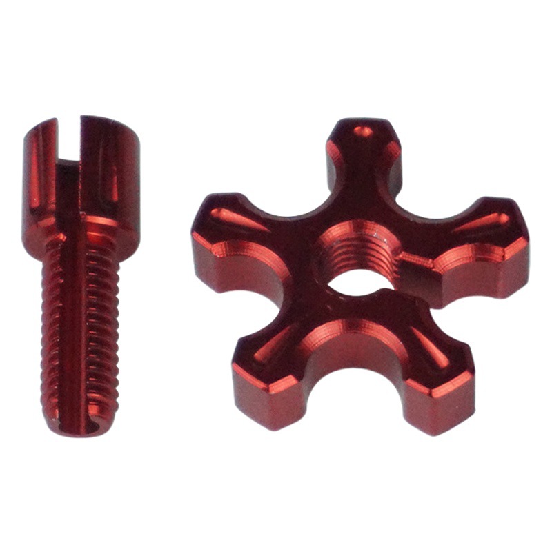 Modificado gran desplazamiento motocicleta embrague ajuste tornillo color aleación de aluminio anodizado CNC proceso transfronterizo