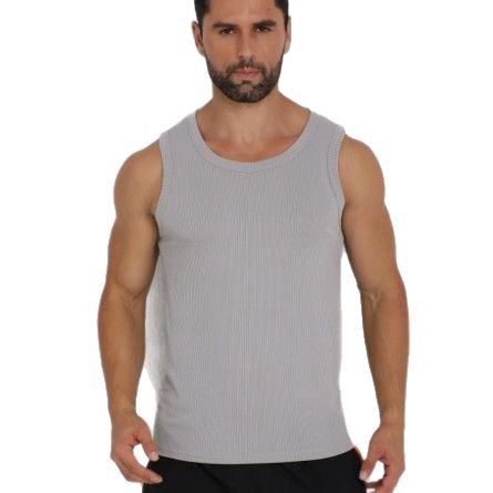 Combed Texture Big Vest Men's Summer Sports Leisure Fitness Clothing Training Clothing Quick-drying Waistcoat Sleeveless T-shirt