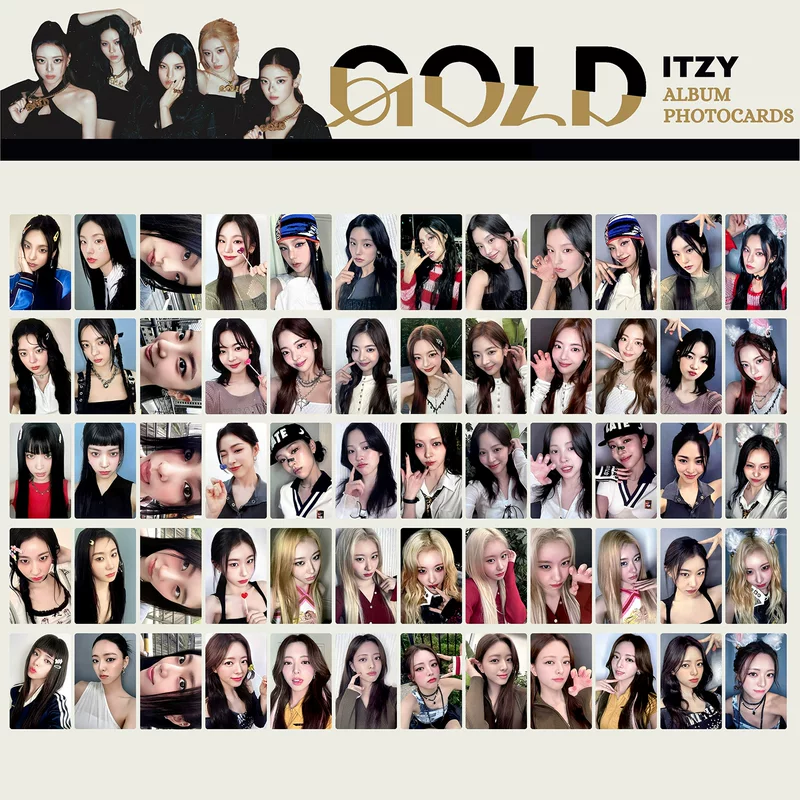 Девятый мини-альбом ITZY «Gold» специальная карта, маленькая карта, Хуан Лижи, Хуан Лижень