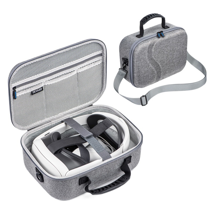Spot Meta Quest 3 VR puede poner KIWI Elite Headstrover con bolsa de almacenamiento Accesorios de bolsa diagonal portátil