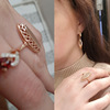 Ethnic glossy jewelry, ring, earrings, copper necklace, wholesale