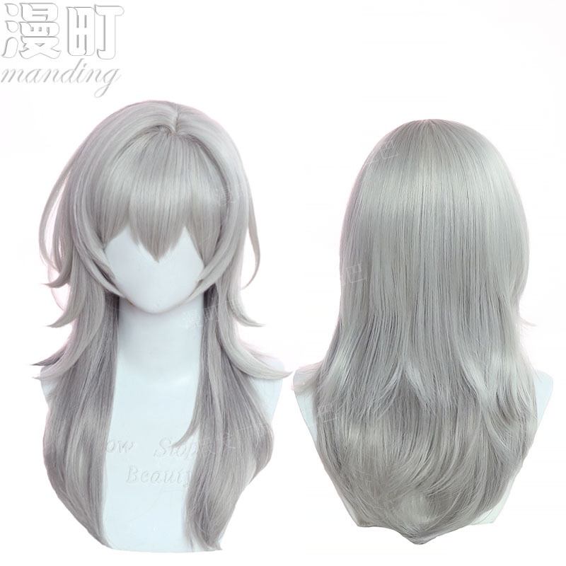 漫町 崩坏:星穹铁道 主角 开拓者 cos假发 仿真头皮 混色渐变-阿里巴巴