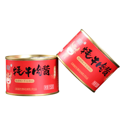 Canned Dogu Beef Sauce Bibimbap Special Spicy Noodle Sauce Commercial Wholesale Five-Spice Matsutake Yunnan Yak Beef Sauce
